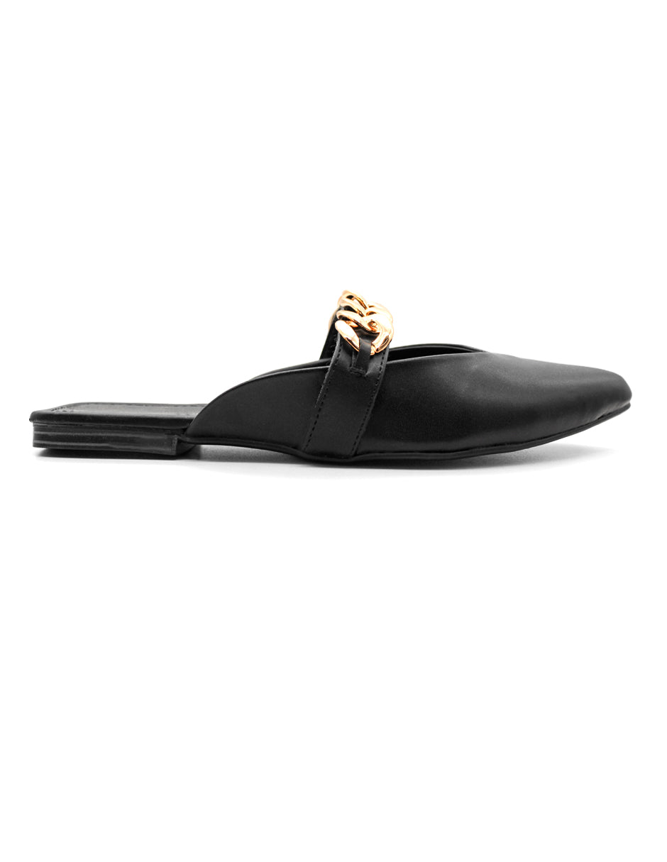 Flats puntales Exterior Piel sintética Color Negro Para Mujer De RBCOLLECTION