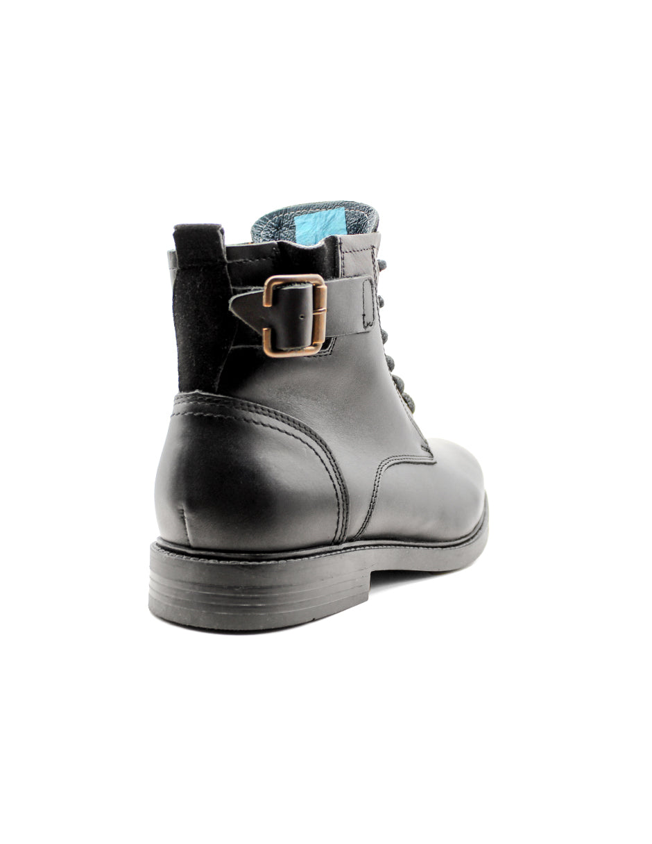 Botas Casuales Exterior Piel Color Negro Para Hombre De RBCOLLECTION