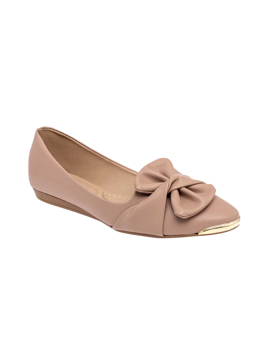 Flats puntales Exterior Sintético Color Beige  Para Mujer De RBBASICS