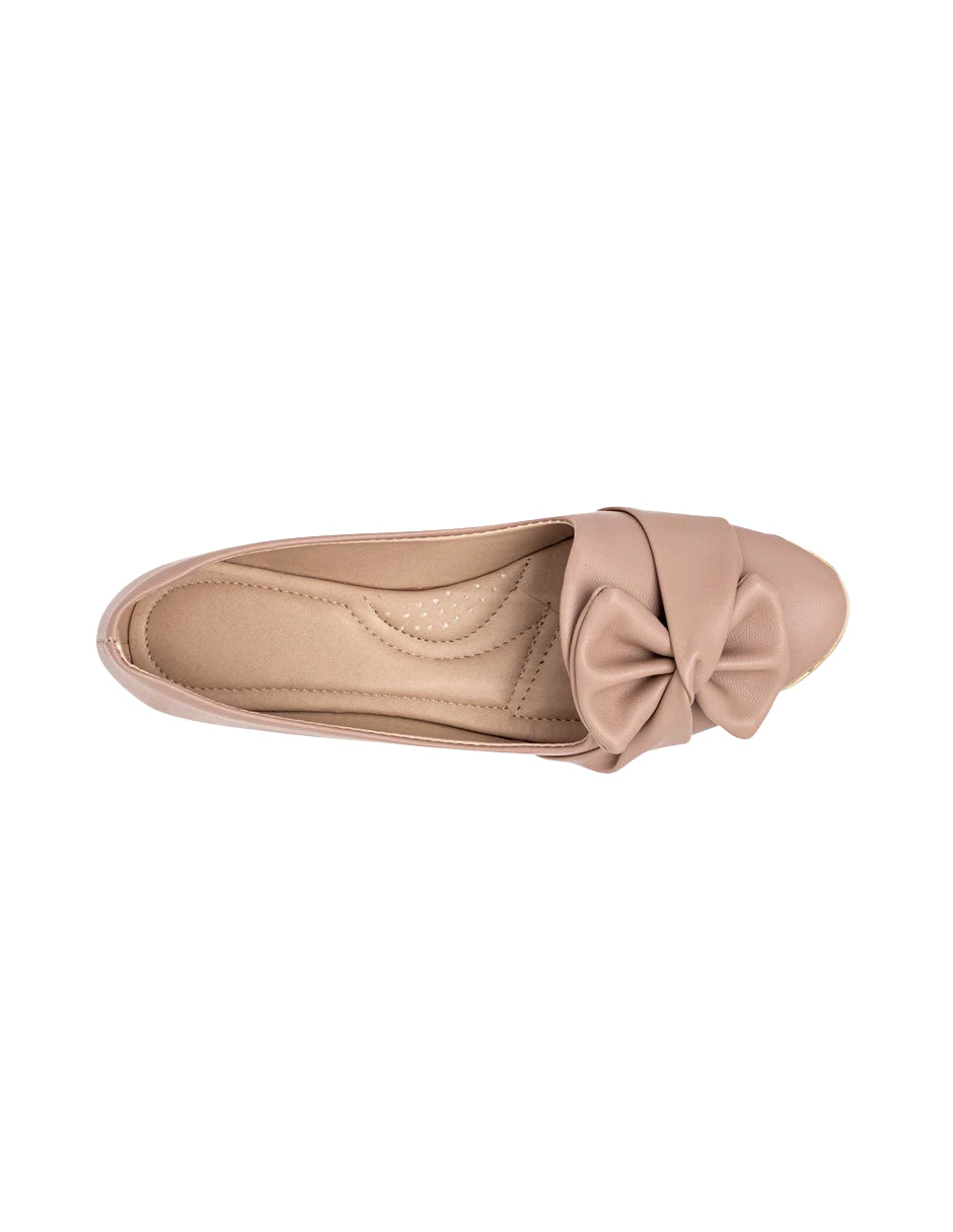 Flats puntales Exterior Sintético Color Beige  Para Mujer De RBBASICS