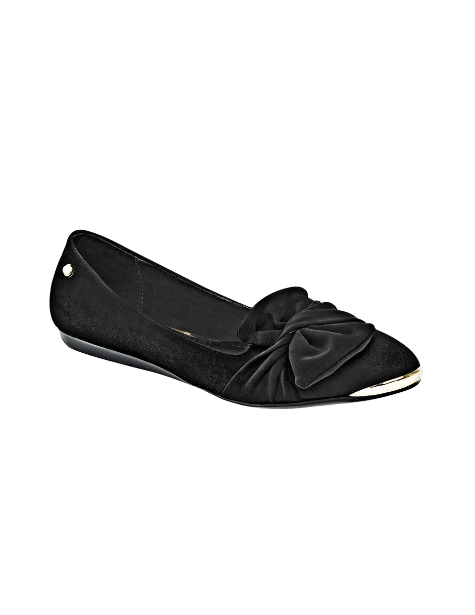 Flats puntales Exterior Sintético Color Negro Para Mujer De RBBASICS