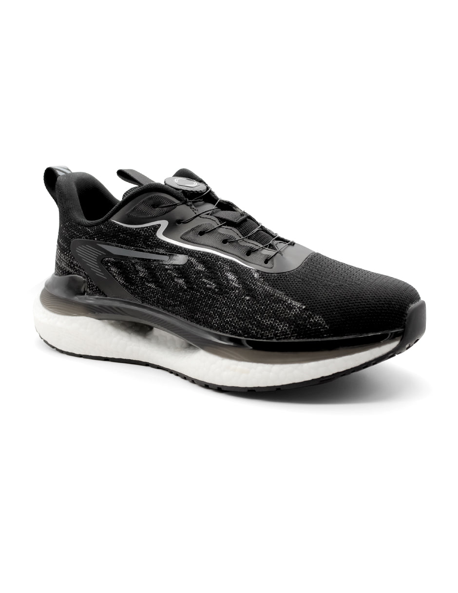 Tenis para correr y entrenamiento con tecnología KRONOS construido en 1 sola pieza  Color Negro Para Hombre De RBCOLLECTION