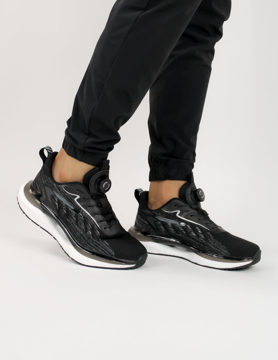 Tenis para correr y entrenamiento con tecnología KRONOS construido en 1 sola pieza  Color Negro Para Hombre De RBCOLLECTION