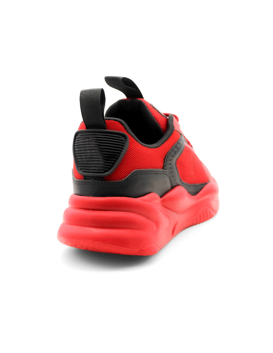 Tenis tipo deportivo  Exterior Textil Color Rojo Para Hombre De RBCOLLECTION