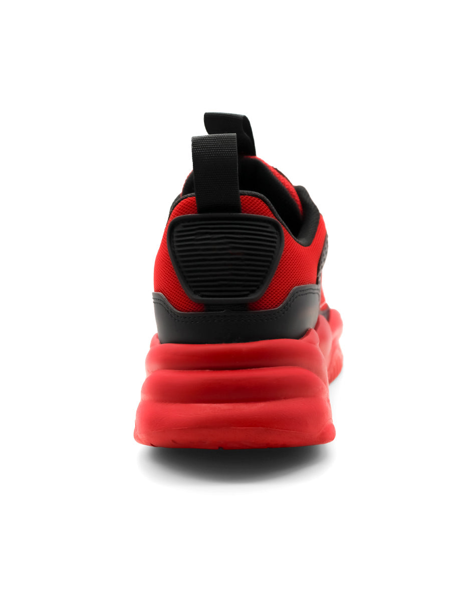 Tenis tipo deportivo  Exterior Textil Color Rojo Para Hombre De RBCOLLECTION