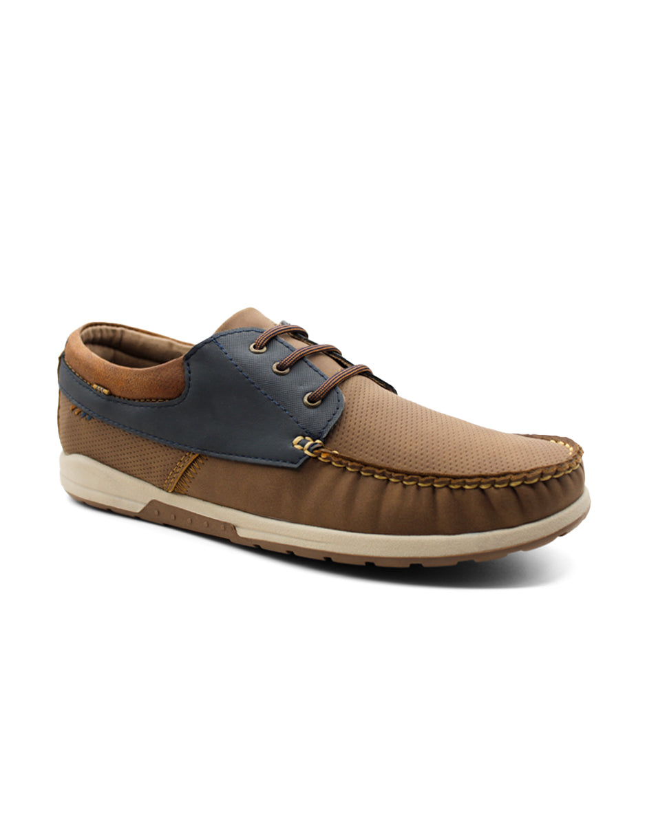 Mocasines Exterior Piel Color Café Para Hombre De RBCOLLECTION