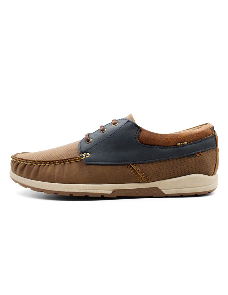 Mocasines Exterior Piel Color Café Para Hombre De RBCOLLECTION