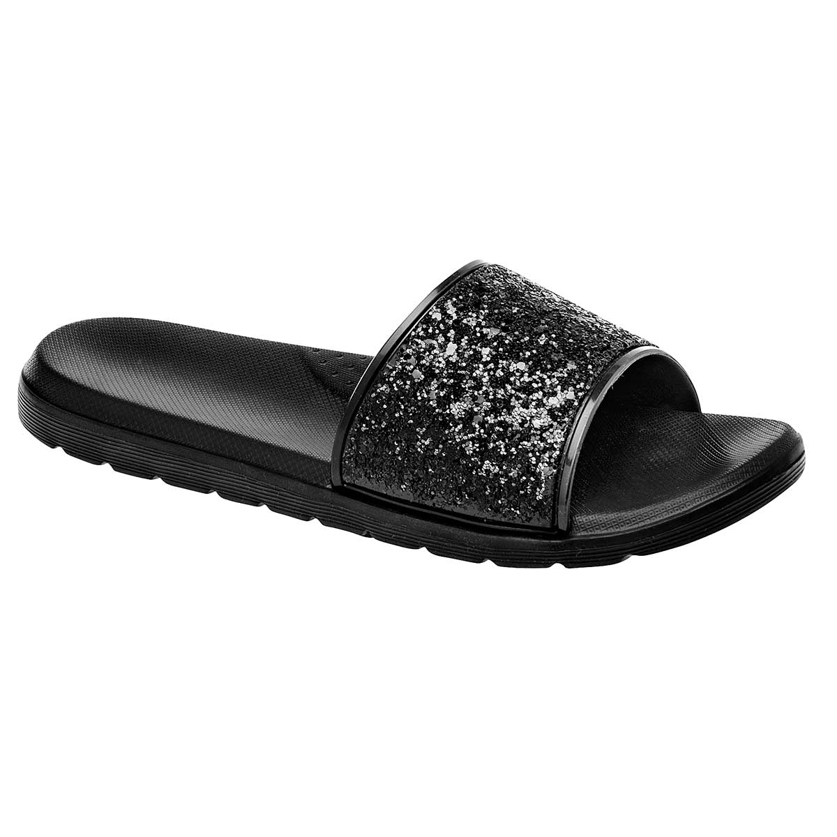 Sandalias de piso Exterior Sintético Color Negro Para Mujer De Elega