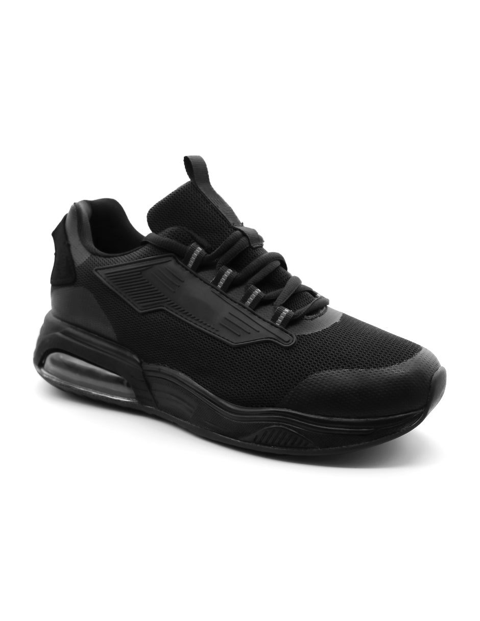 Tenis tipo deportivo Exterior Textil Color Negro Para Hombre De RBCOLLECTION