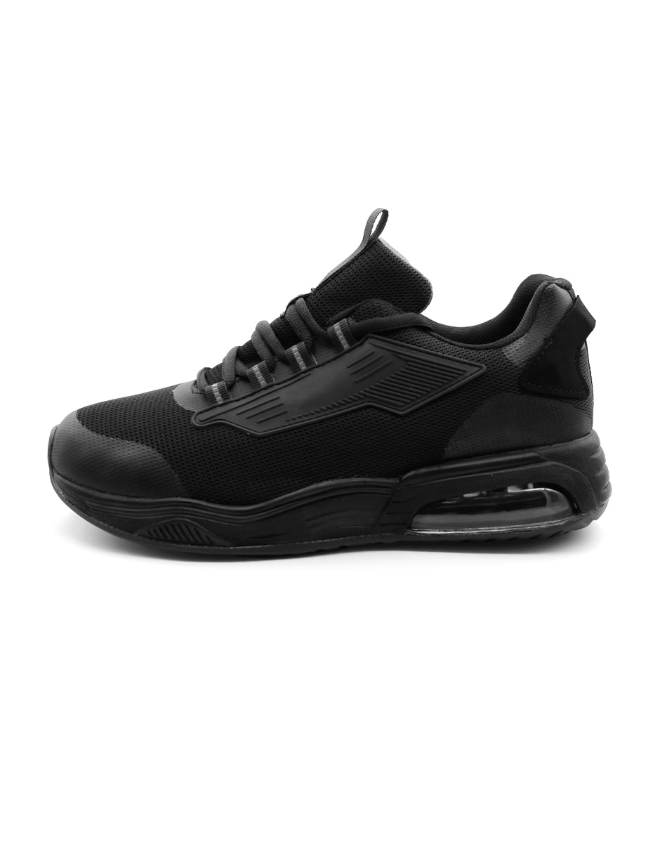 Tenis tipo deportivo Exterior Textil Color Negro Para Hombre De RBCOLLECTION