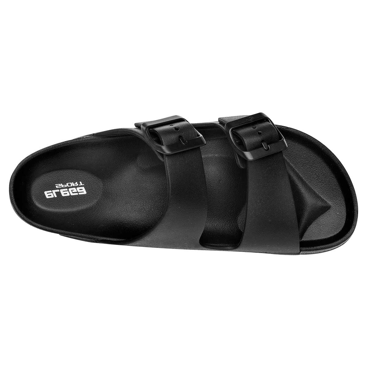 Sandalias de piso Exterior Sintético Color Negro Para Mujer De Elega