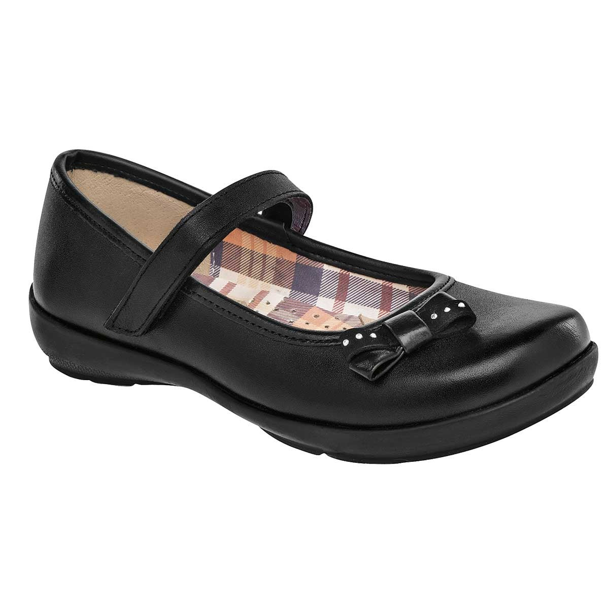 Mary jane Exterior Piel Color Negro Para Niña De Jeans Shoes