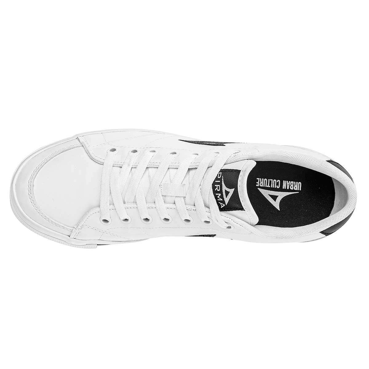 Con cordones Exterior Sintético Color Blanco Negro Para Hombre De Pirma