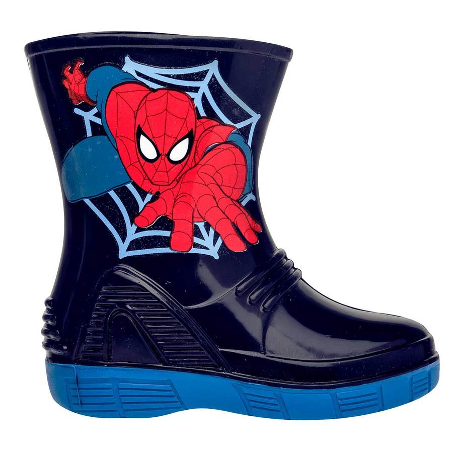 Botas Para Niños Color Marino de spider-man