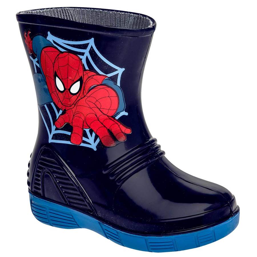 Botas Para Niños Color Marino de spider-man