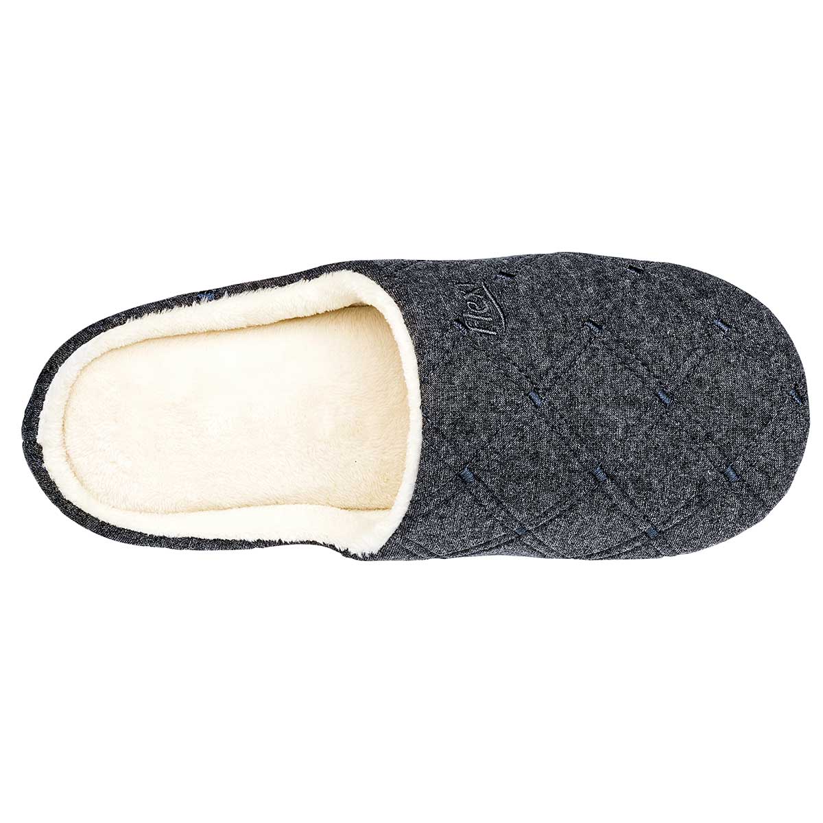 Pantuflas Exterior Textil Color Gris Para Hombre De Flexi