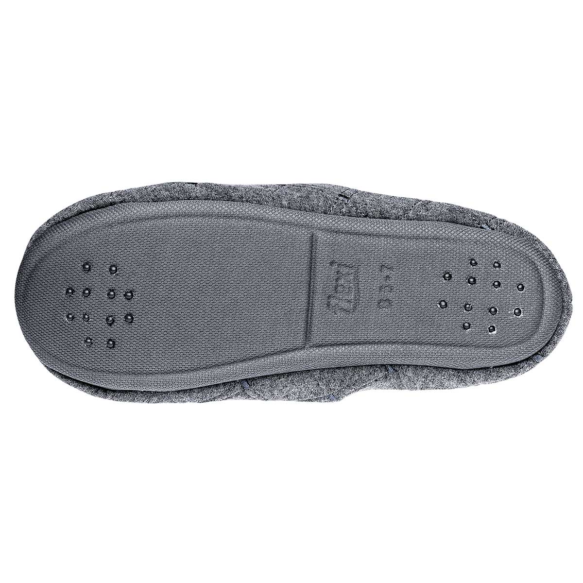 Pantuflas Exterior Textil Color Gris Para Hombre De Flexi