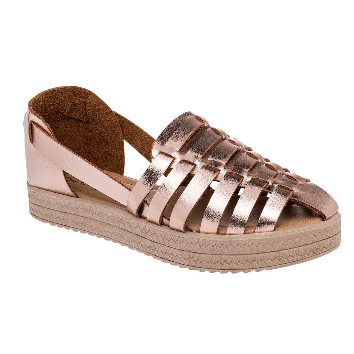 Sandalias con plataforma Exterior Sintético Color Oro Para Mujer De Sexy Girl