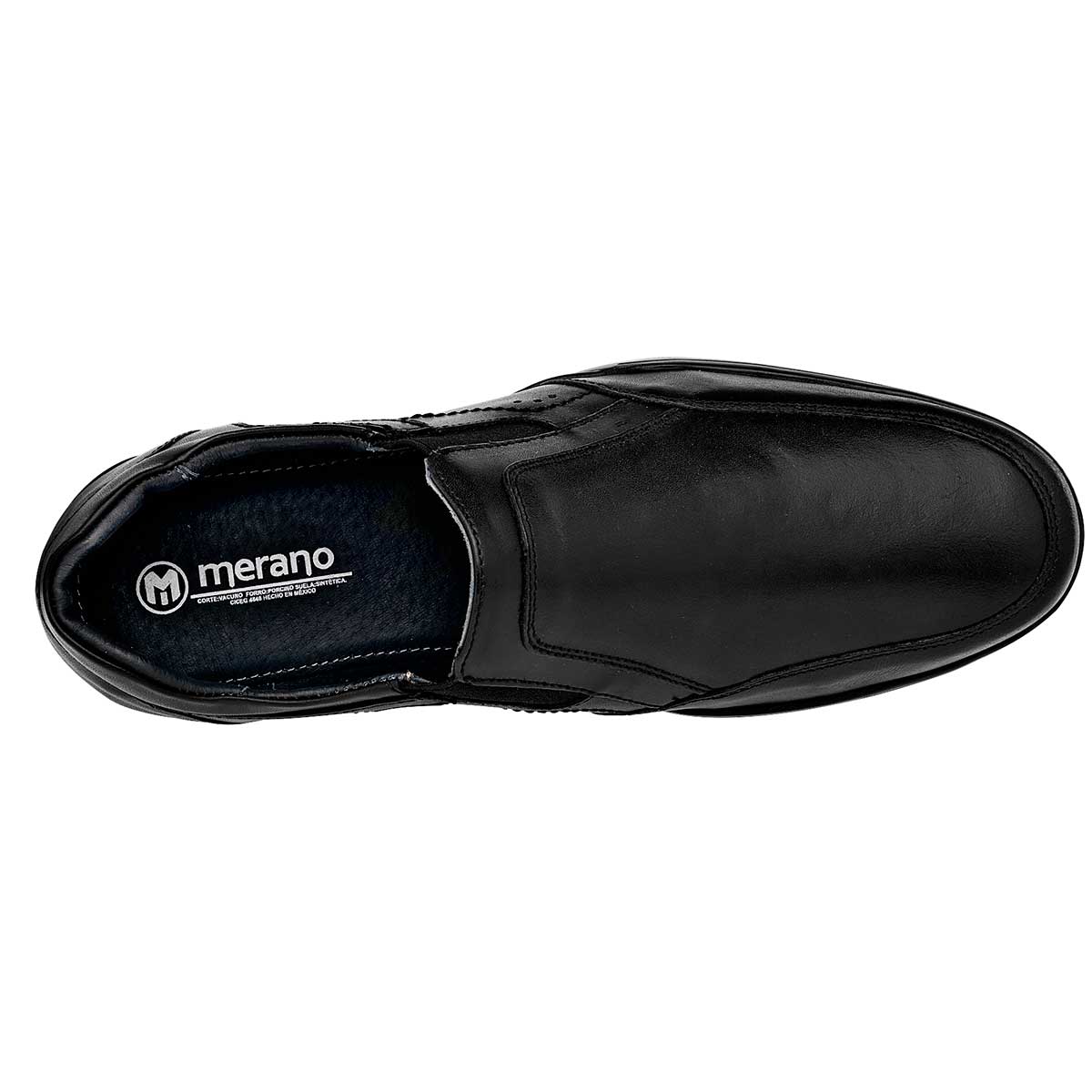 Zapatos confort y diabetico Exterior Piel Color Negro Para Hombre De Merano