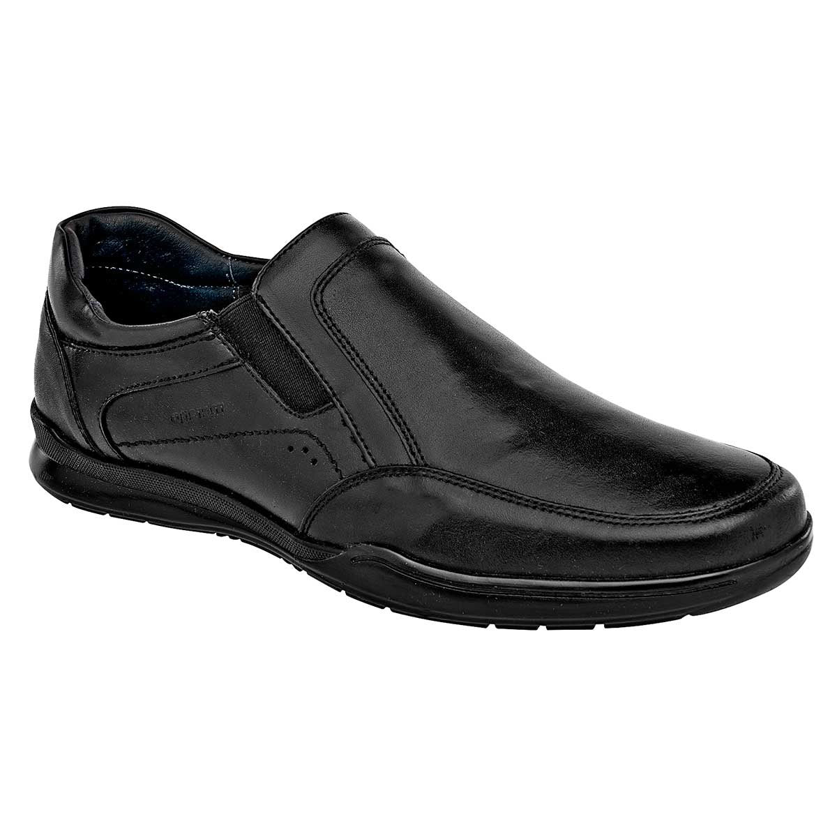 Zapatos confort y diabetico Exterior Piel Color Negro Para Hombre De Merano