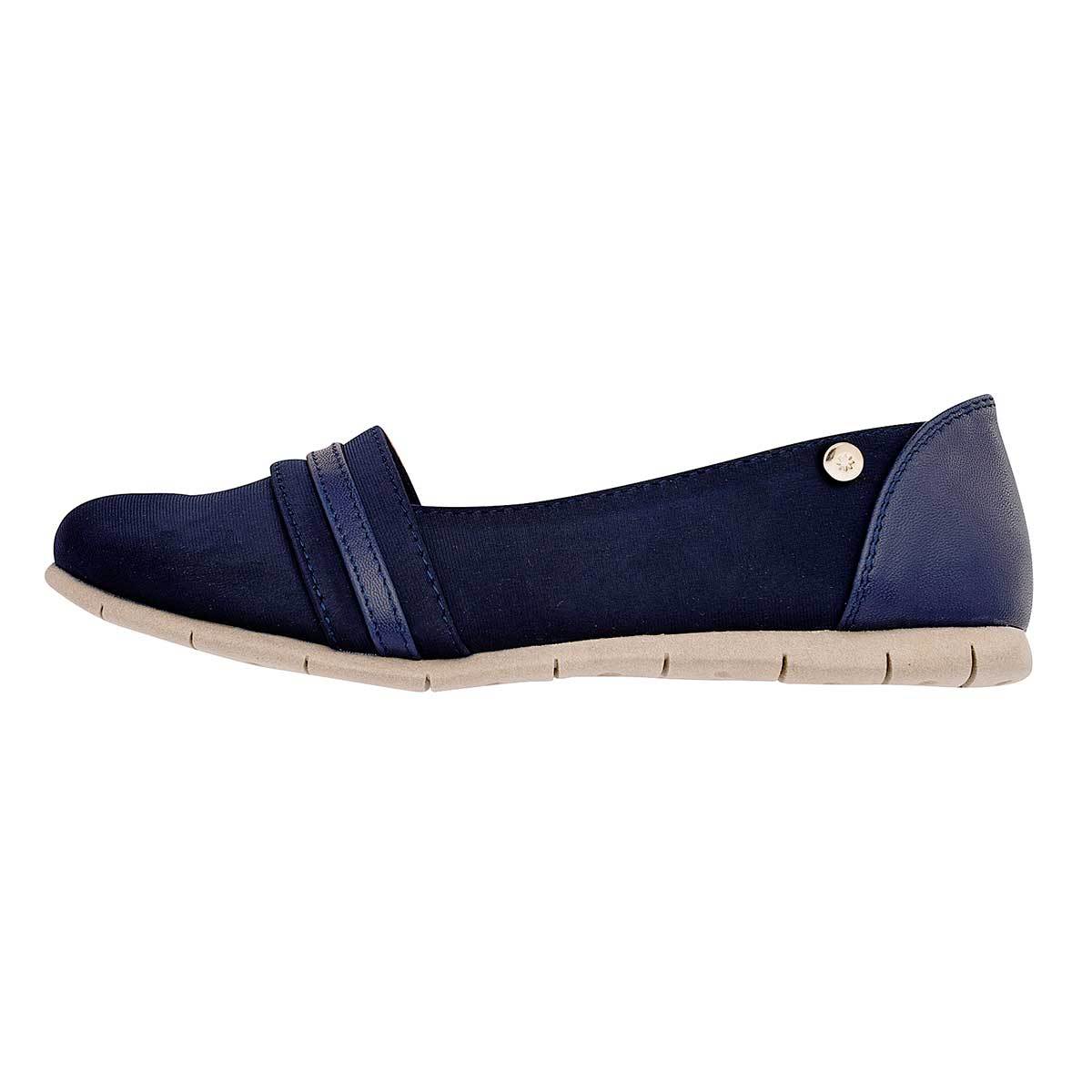 Loafers Exterior Textil Color Marino de Moramora