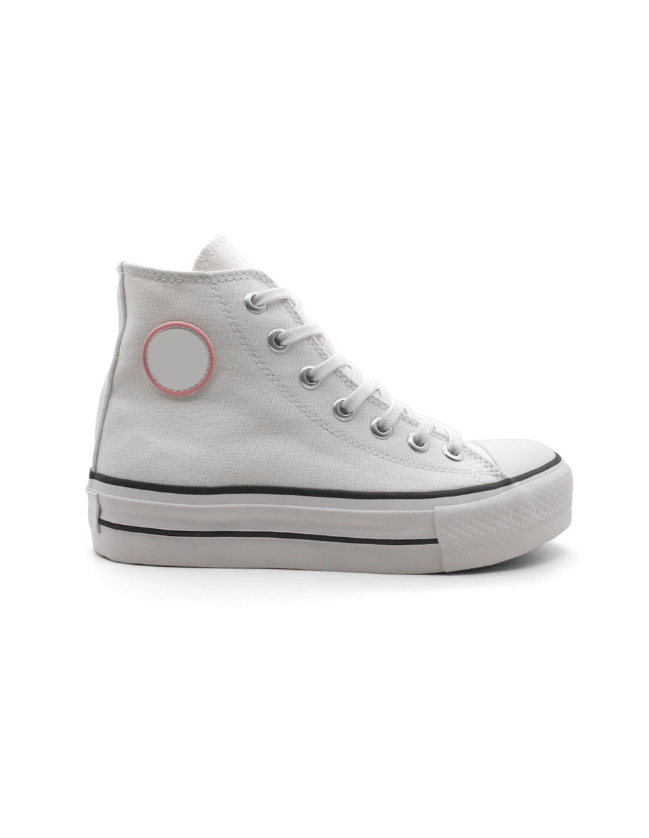 Tenis botín Color Blanco Para Mujer De RBCOLLECTION