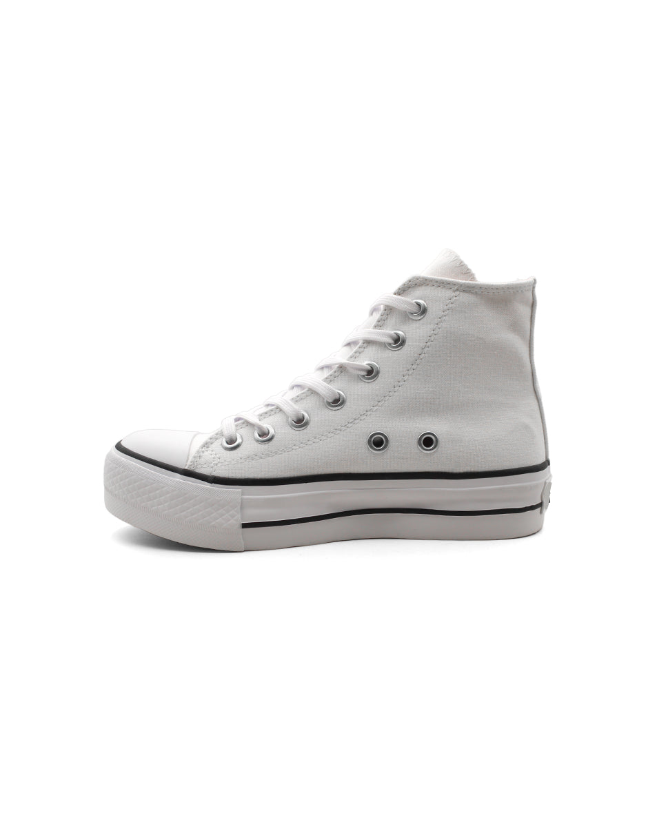 Tenis botín Color Blanco Para Mujer De RBCOLLECTION