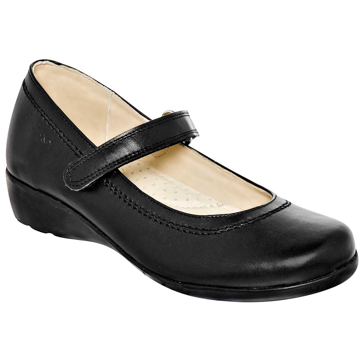 Escolares Exterior Piel Color Negro Para Mujer De Dogi