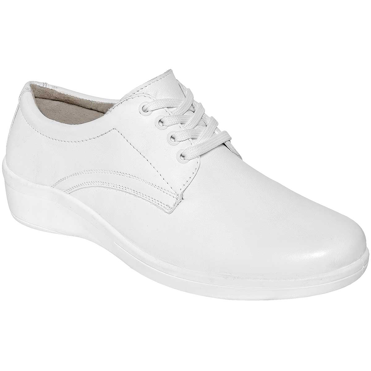 Zapatos confort y diabético Exterior Piel Color Blanco Para Mujer De Flexi