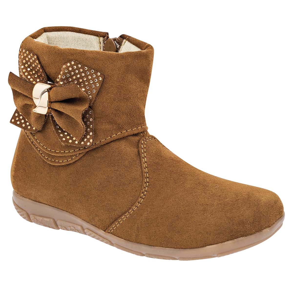 Botas Exterior Sintético Color Camel Para Niña De Celex