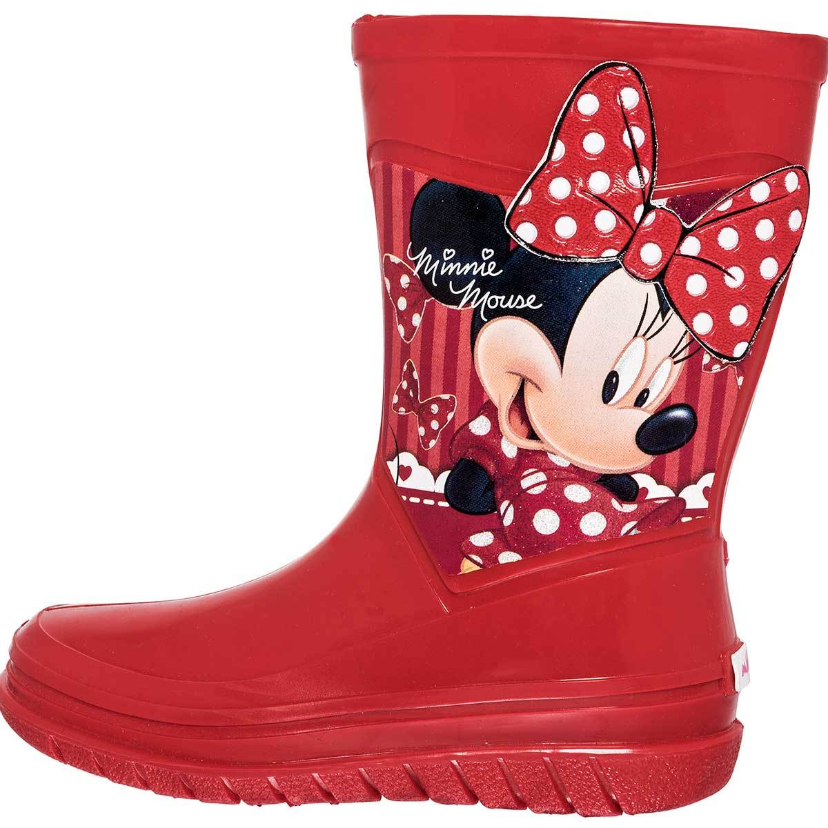 Botas Para Niñas Color Rojo de Minnie