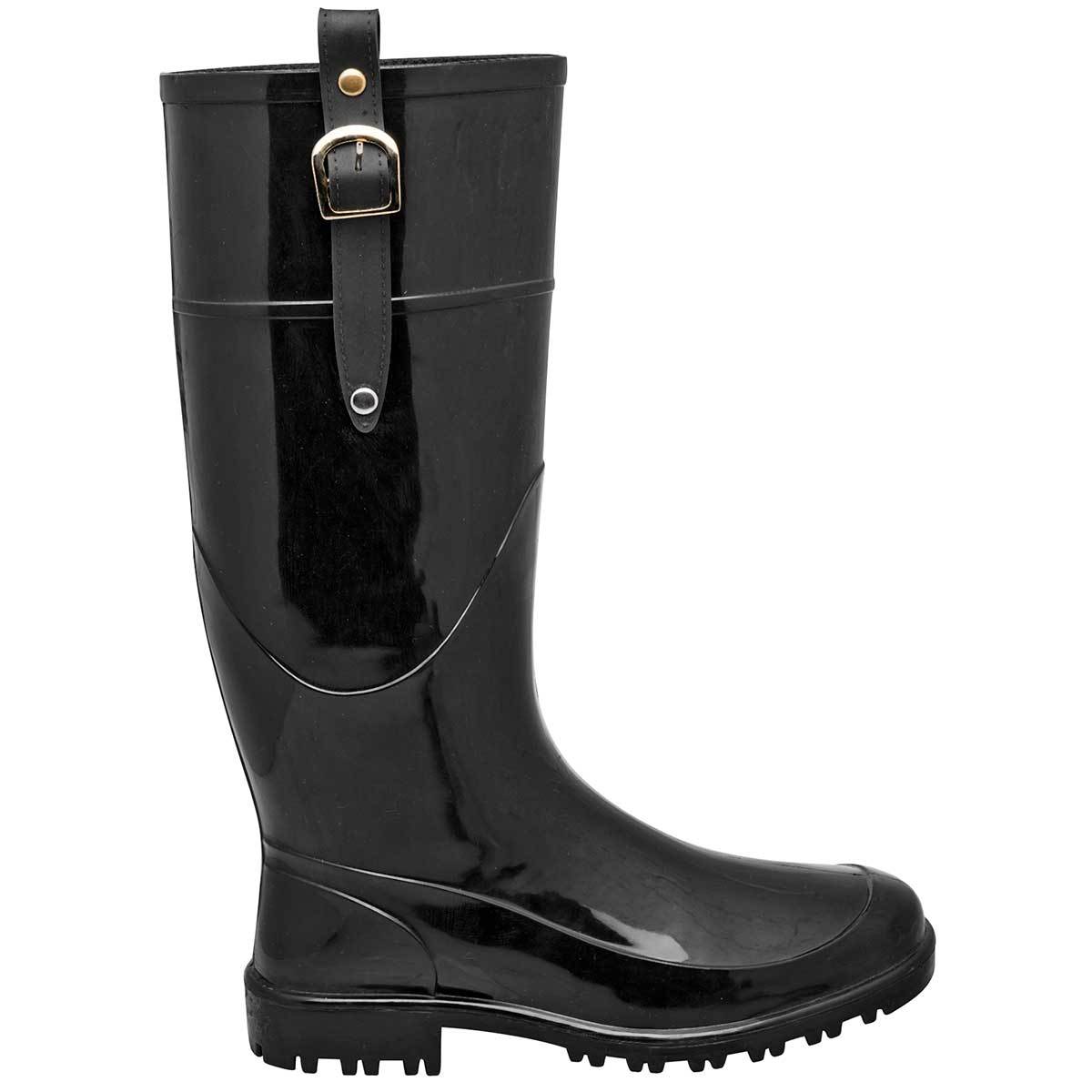 Botas de lluvia Exterior Charol Color Negro de Top Moda