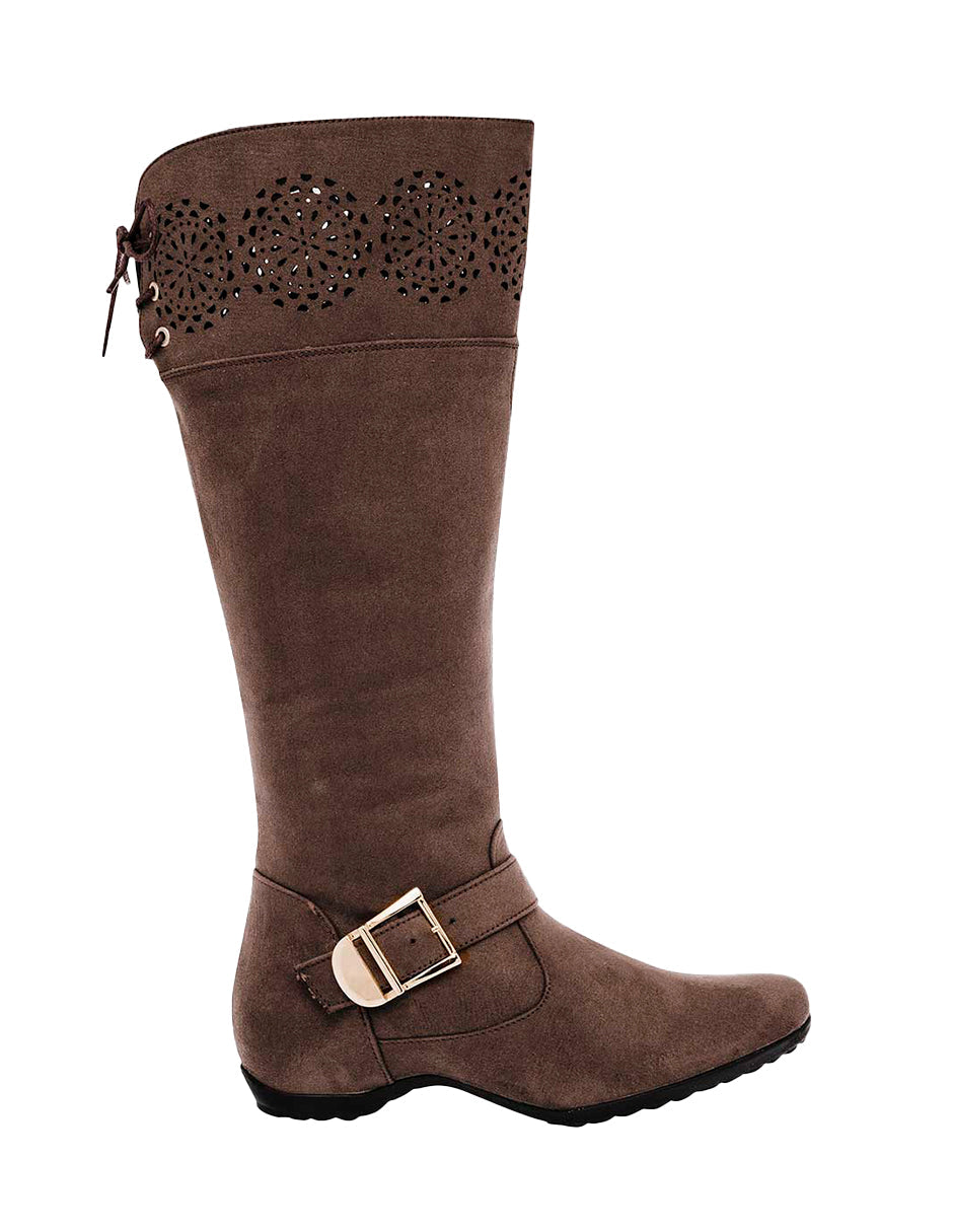 Botas altas Exterior Textil Color Café Para Mujer De RBCOLLECTION