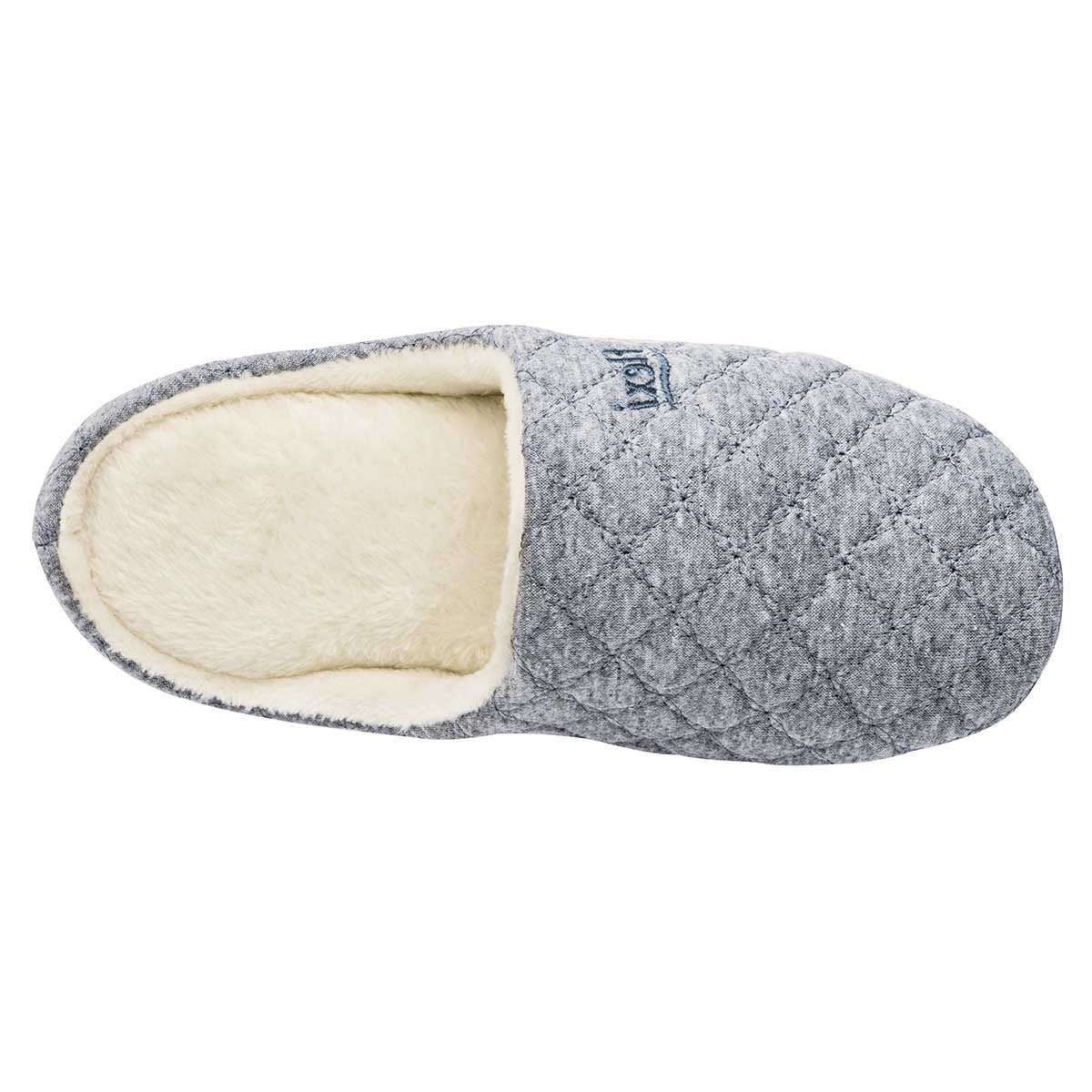 Pantuflas Exterior Textil Color Gris Para Mujer De Flexi