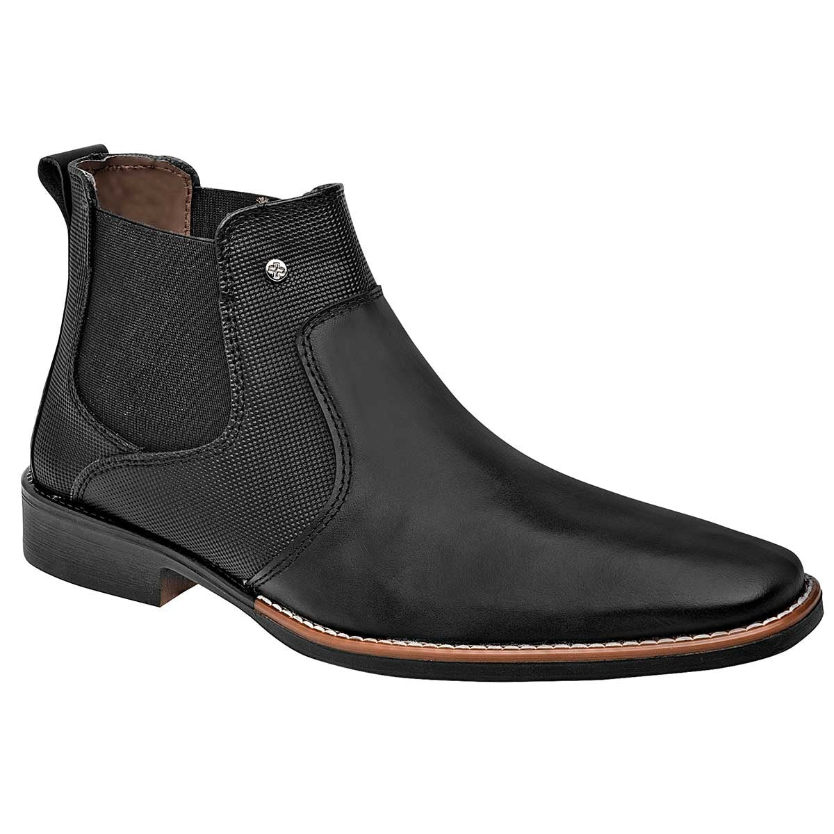 Botas casuales Exterior Piel Color Negro Para Hombre De Lugo Conti