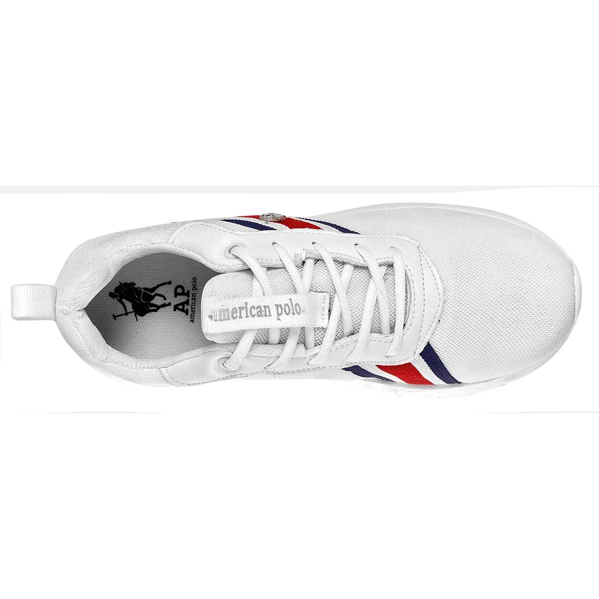 Tenis Exterior Textil Color Blanco de American Polo