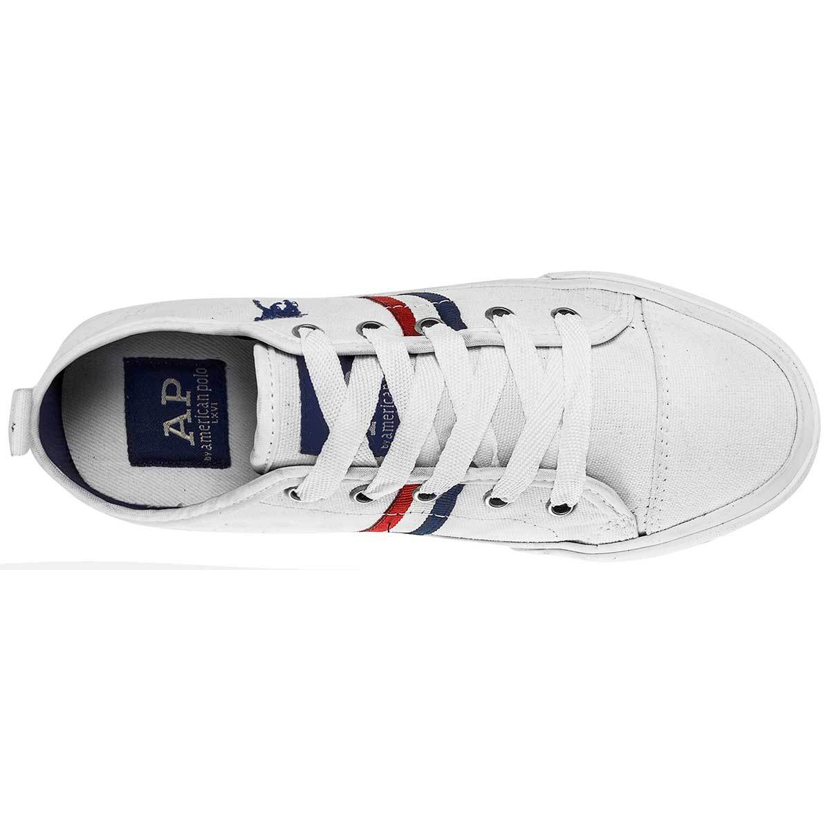 Tenis Exterior Textil Color Blanco de American Polo