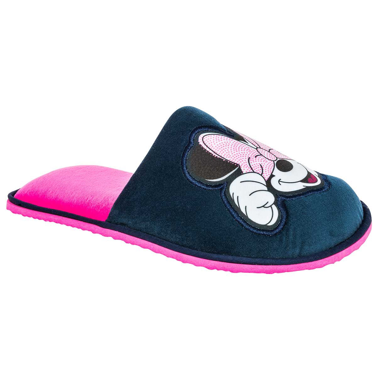 Pantuflas Exterior Textil Color Marino Para Mujer De Arra