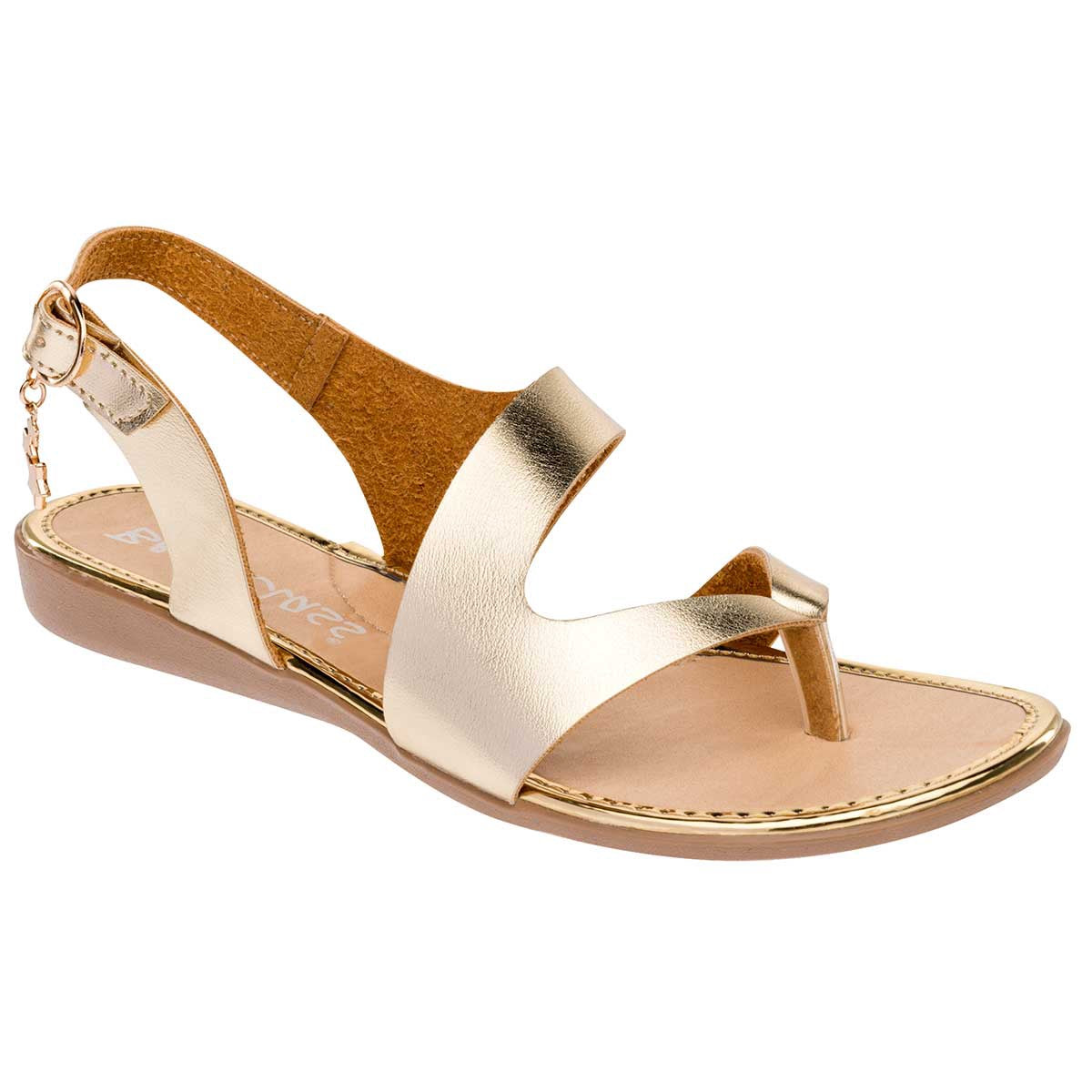 Sandalias de piso Exterior Sintético Color Oro Para Mujer De Been Class