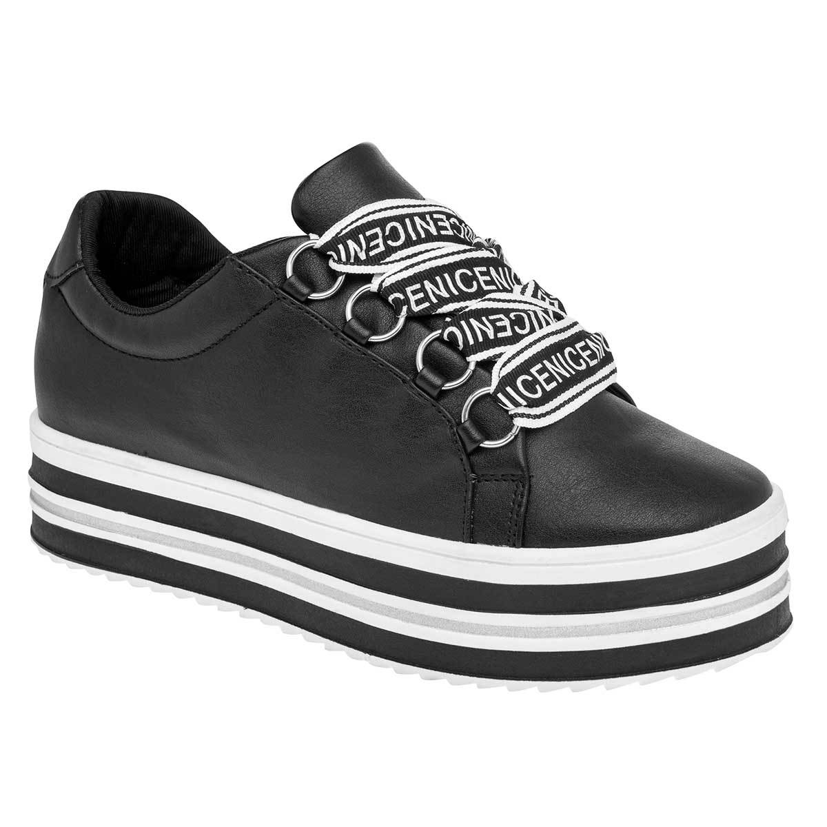 Con cordones Exterior Piel sintetica Color Negro de Been Class