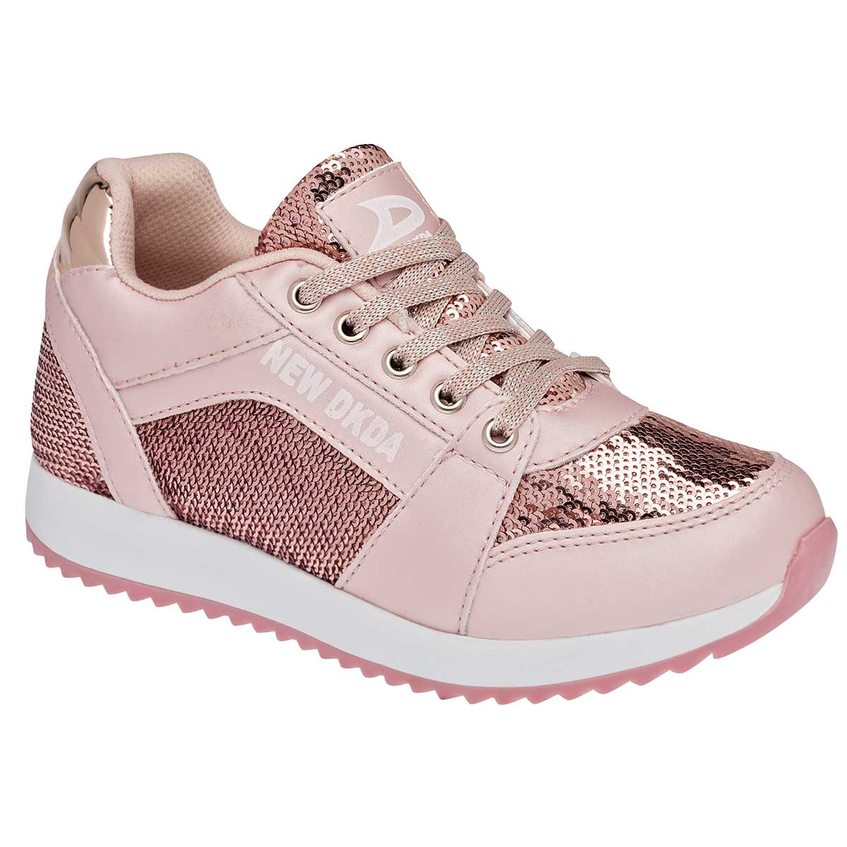 Tenis deportivos Exterior Sintético Color Oro Para Niña De Dkda