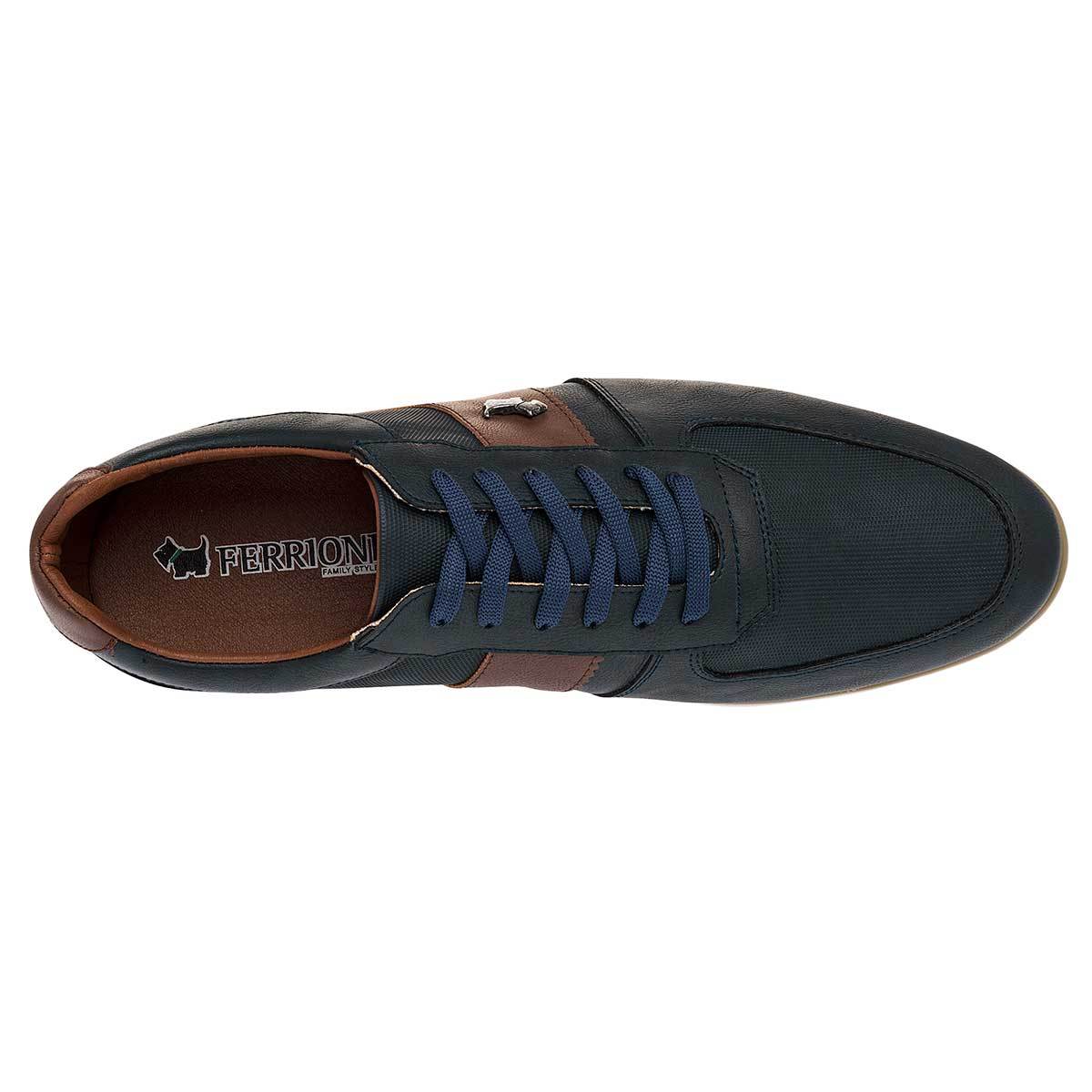 Oxfords Exterior Piel sintética Color Azul de Ferrioni