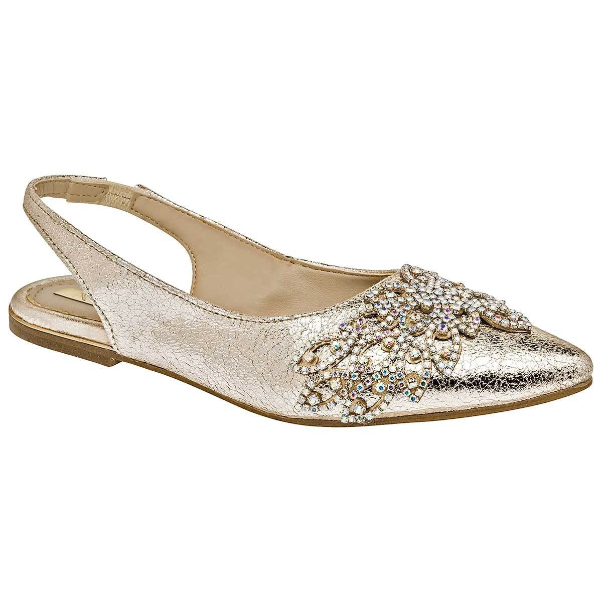 Flats puntales Exterior Piel sintetica Color Oro de RBCOLLECTION