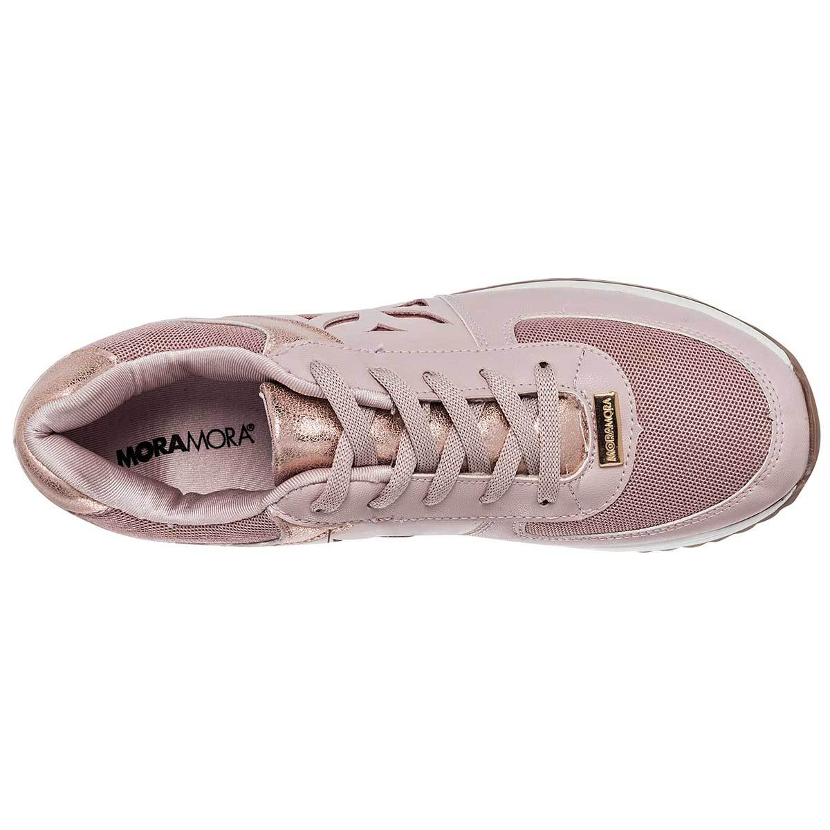 Tenis Exterior sintético-textil Color Rosa de Moramora