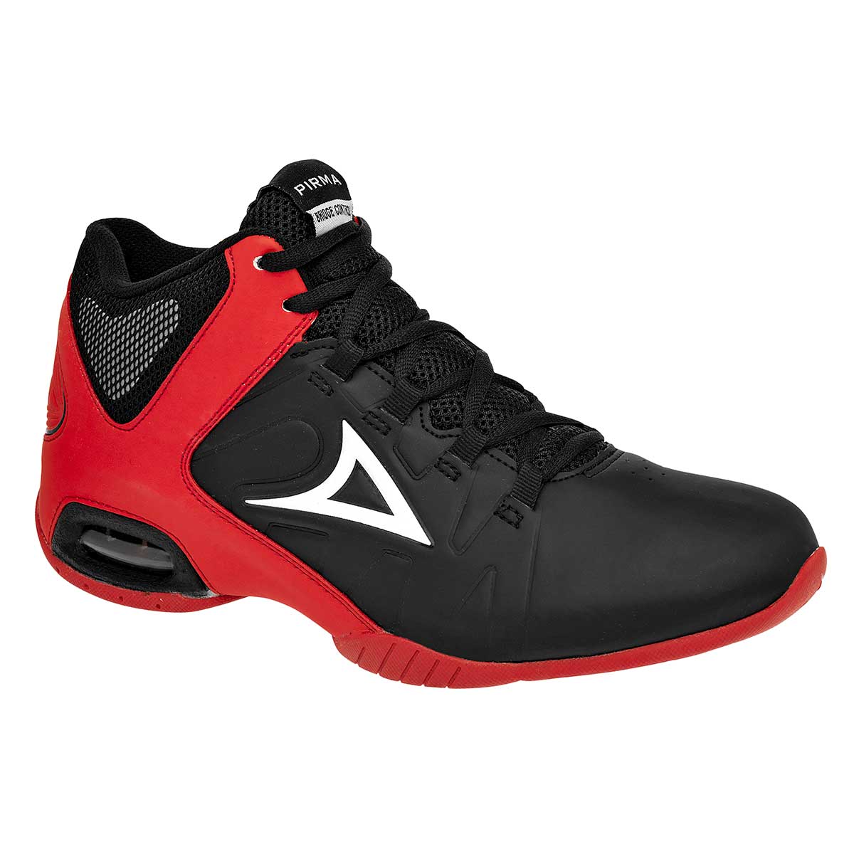 Tenis deportivos Exterior Sintético Color Negro Con Rojo Para Hombre De Pirma