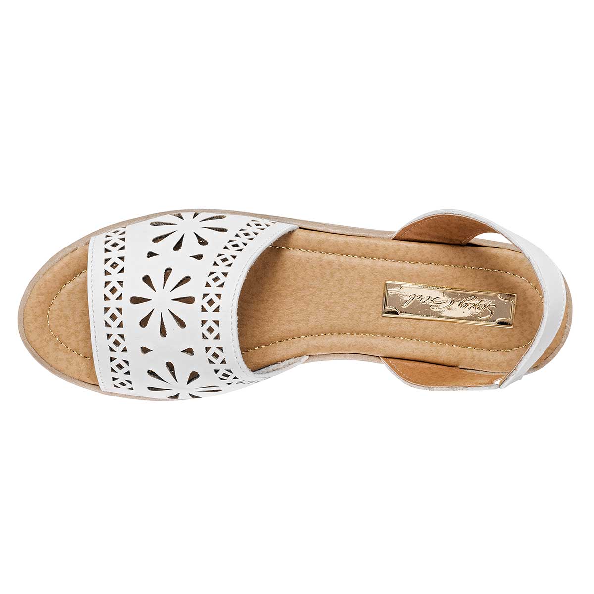 Sandalias de piso Exterior Sintético Color Blanco Para Mujer De Sexy Girl