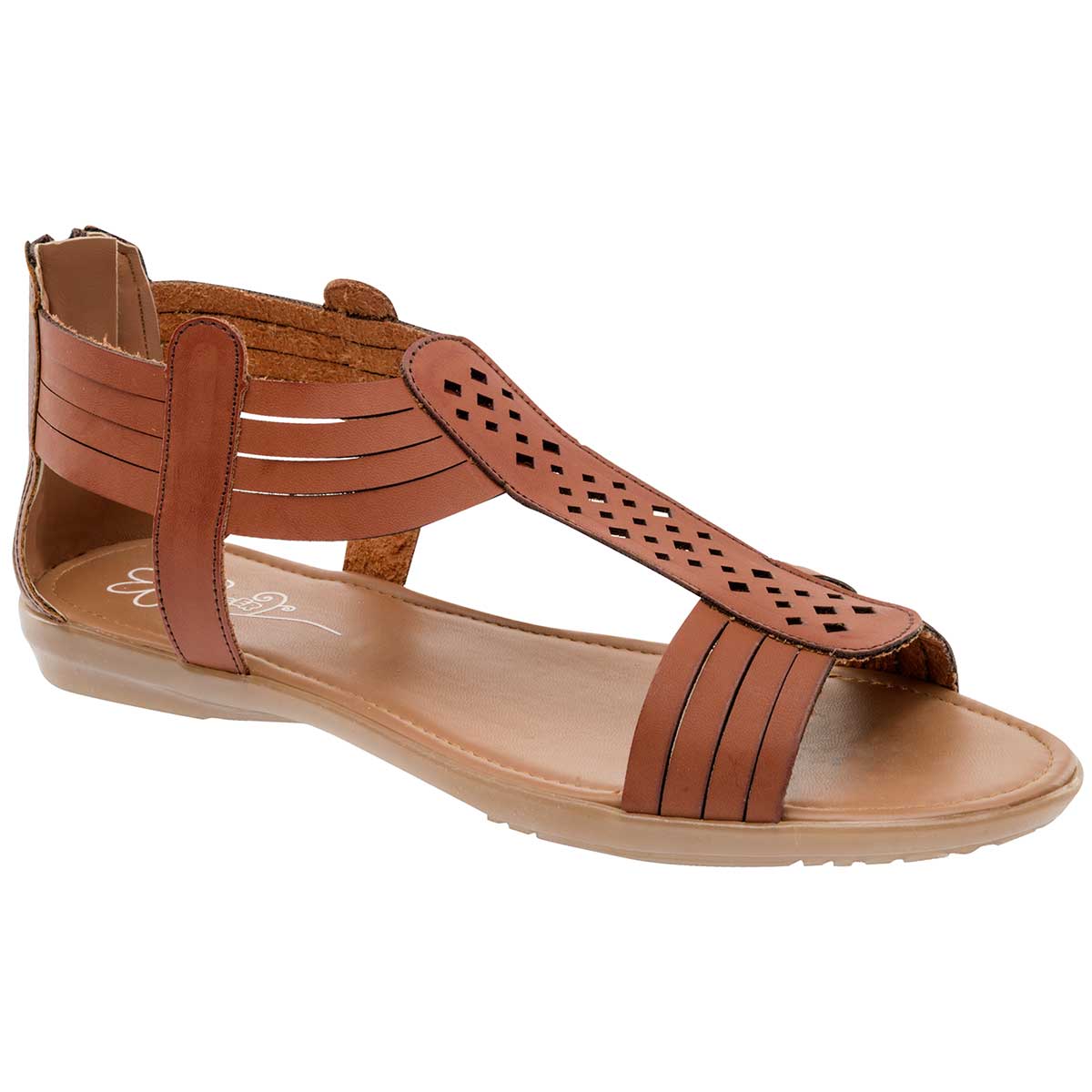 Sandalias de piso Exterior Sintético Color Café Para Mujer De Yondeer