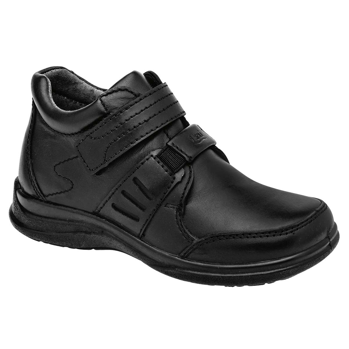 Zapatos escolares Exterior Piel Color Negro Para Niño De Flexi