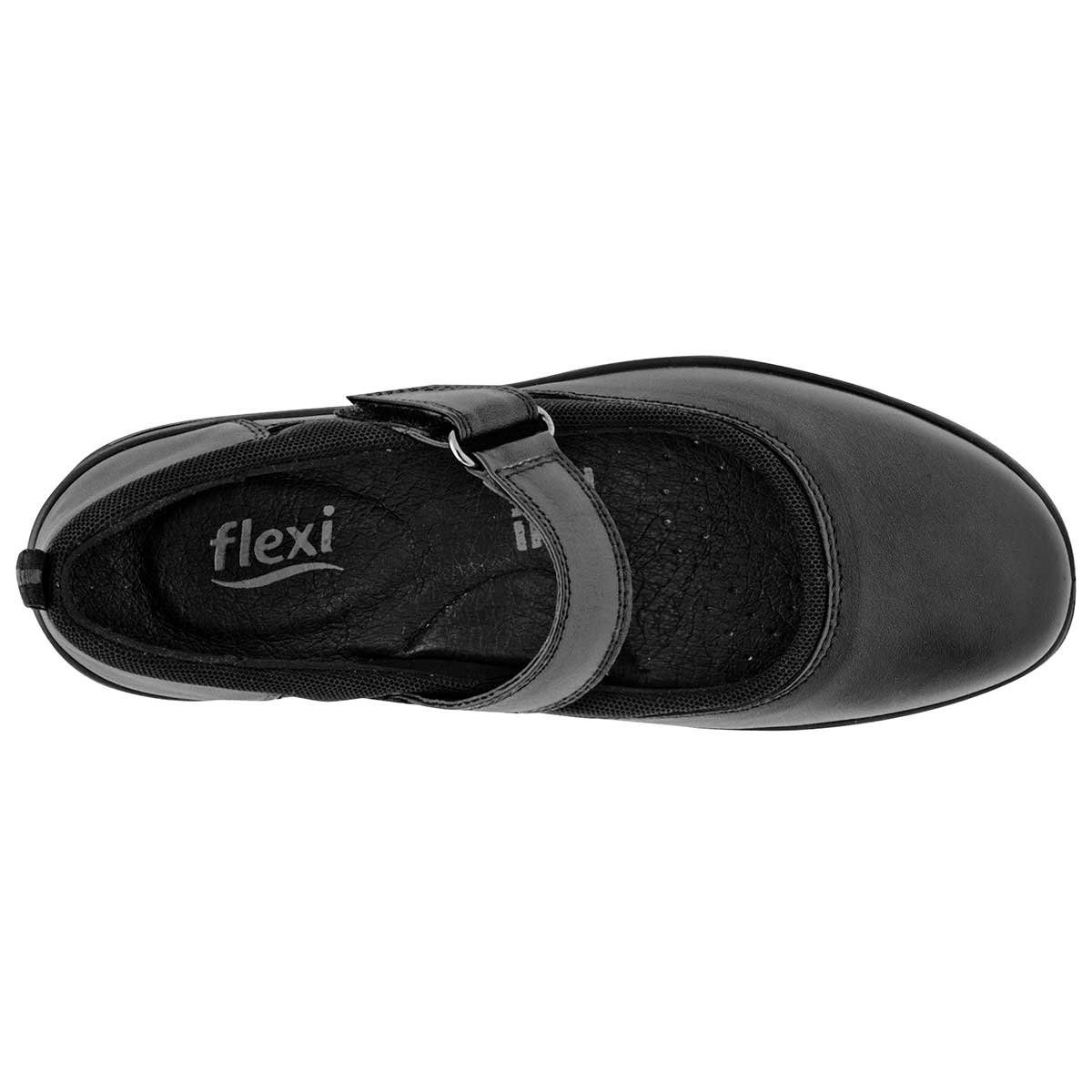 Zapatos escolares Exterior Piel Color Negro Para Mujer De Flexi