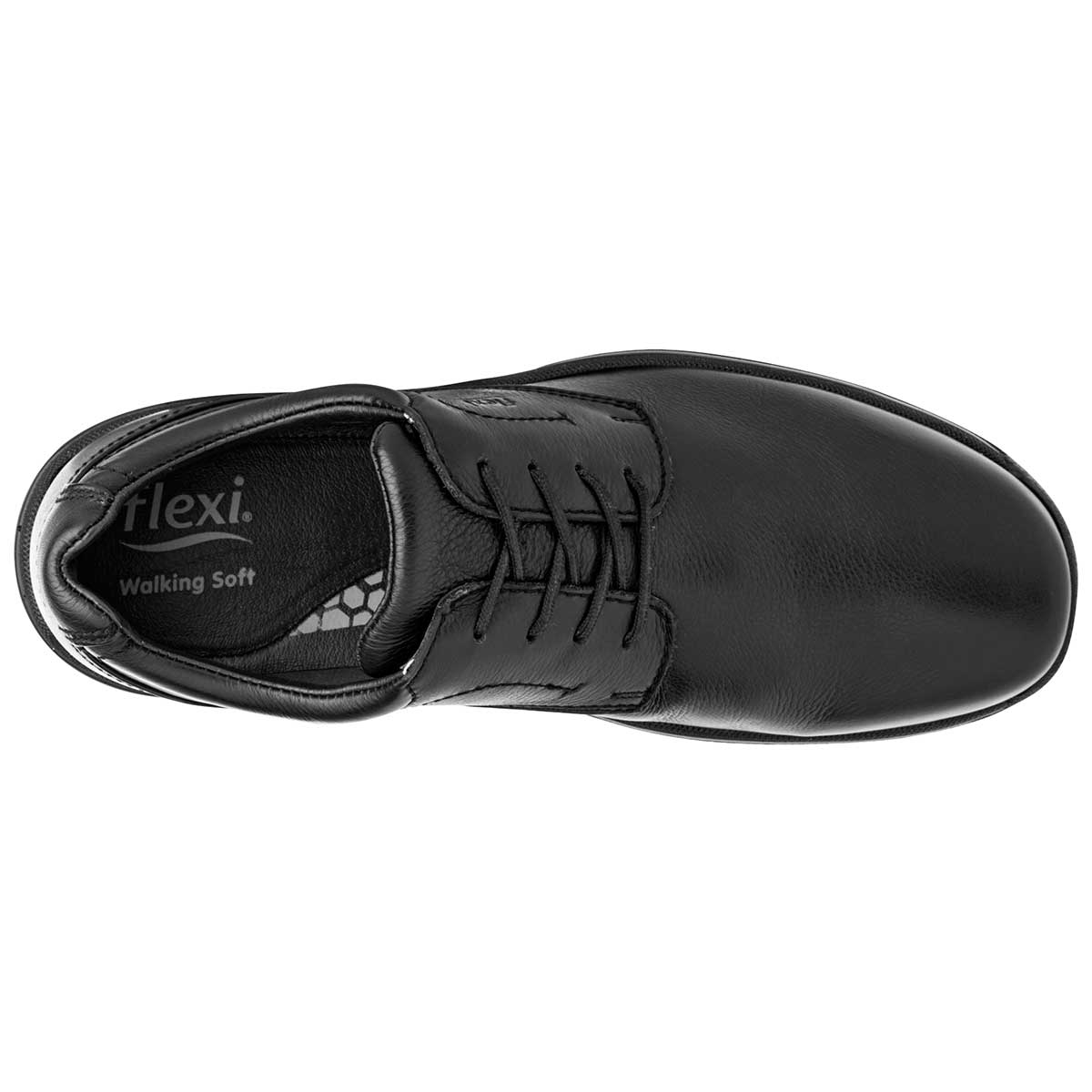 Zapatos confort y diabetico Exterior Piel Color Negro Para Hombre De Flexi